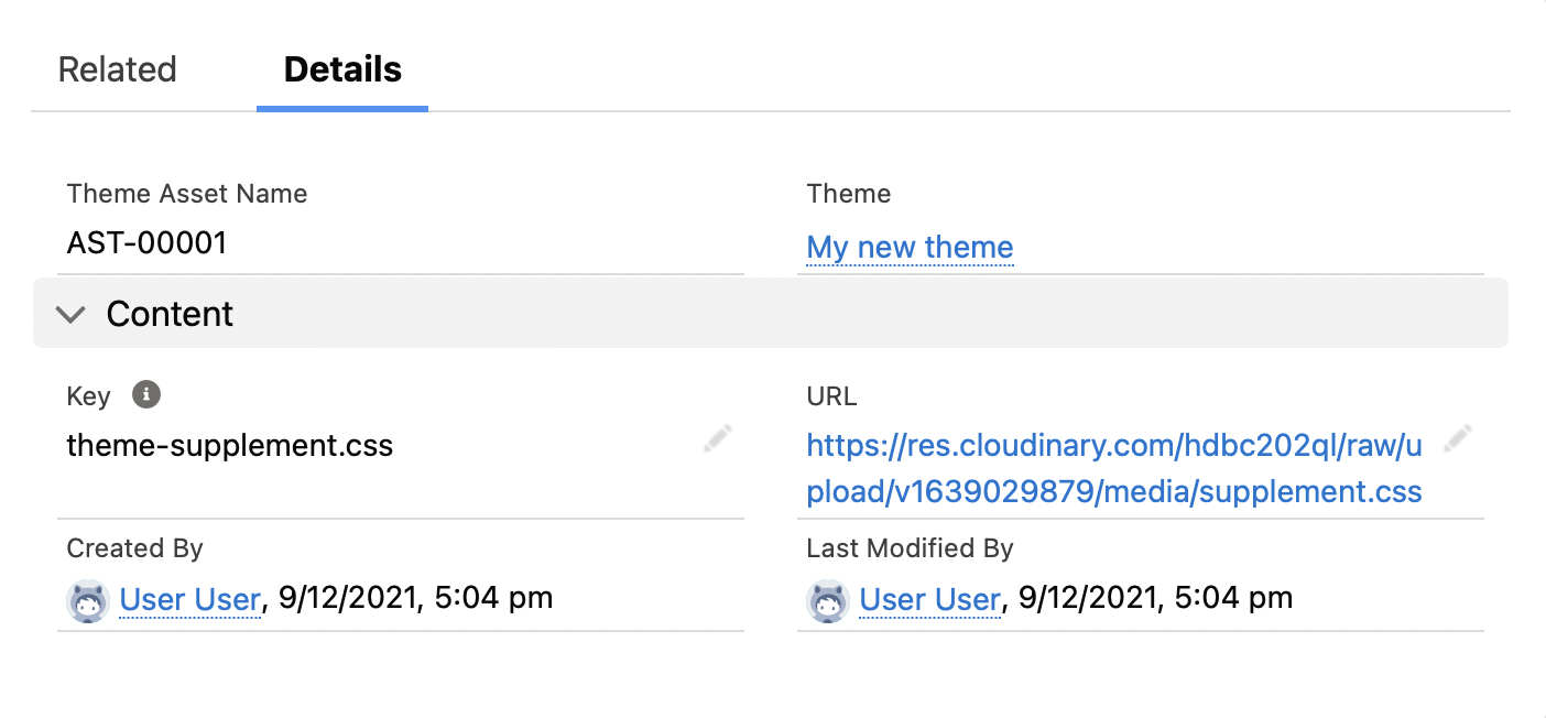 New css supplement asset